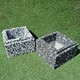 Вазон Квадратный гладкий большой с мраморной крошкой