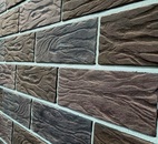 Фасадная термопанель с фактурным бетонным кирпичом «Элегантный»