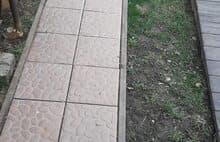 Тротуарная плитка галька коричневая