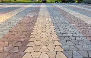 Римский брук Веерная укладка