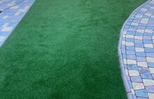 Брусчатка Европейская коричневый серо-голубой жёлто-оранжевый