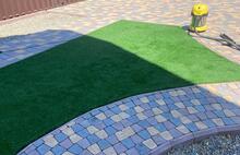 Брусчатка Европейская коричневый серо-голубой жёлто-оранжевый