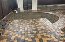 Брусчатка Европейская коричневый серо-голубой жёлто-оранжевый