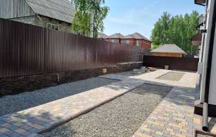 Брусчатка Европейская коричневый серо-голубой жёлто-оранжевый