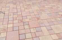 Брусчатка Европейская миндальный бежевый и коричневый