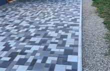 Античная комплект неокрашенный серо-голубой-графитовый