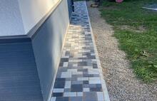 Античная комплект неокрашенный серо-голубой-графитовый