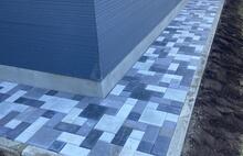 Античная комплект неокрашенный серо-голубой-графитовый