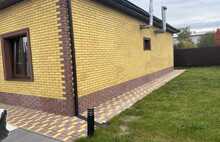 Фасадные термопанели с плиткой гладкий кирпич ярко-желтый цвет