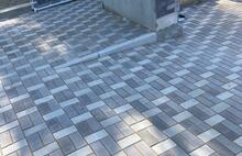 Античная неокрашенный тёмно-серый и серо-голубой