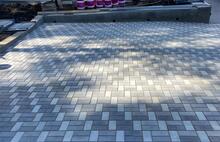 Античная неокрашенный тёмно-серый и серо-голубой