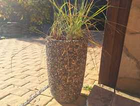 Вазон классический серо-черный