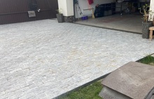 Мостовая серый мрамор