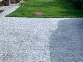 Мостовая серый мрамор