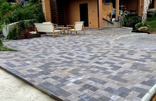 Брусчатка Немецкая бежево-серый и светлый-антрацит