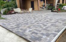 Брусчатка Немецкая бежево-серый и светлый-антрацит