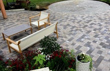 Брусчатка Немецкая бежево-серый и светлый-антрацит