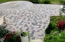 Брусчатка Немецкая бежево-серый и светлый-антрацит