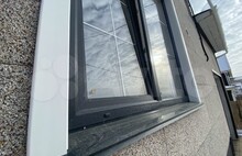 Фасадные термопанели с мраморной крошкой. Светло-серый и черно-черный цвета