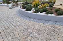 Римсий брук бежевый мрамор и серо-голубой