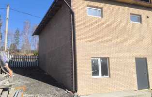 Термопанели желто-оранжевый гладкий кирпич