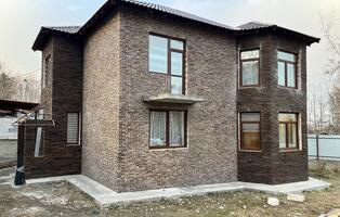 Термопанели старый кирпич бежевый с чёрным