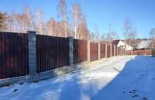 Заборные блоки серо-чёрный