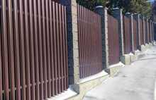 Заборные блоки серо-чёрный