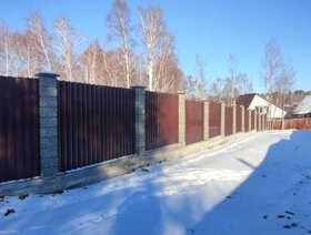 Заборные блоки серо-чёрный