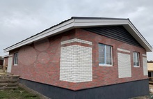 Термопанели баварская кладка красно-коричневая и белый