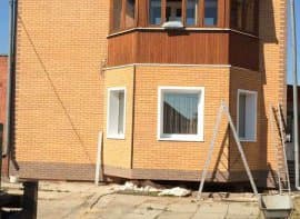 Фасадная термопанель с фактурным бетонным кирпичом «Элегантный»
